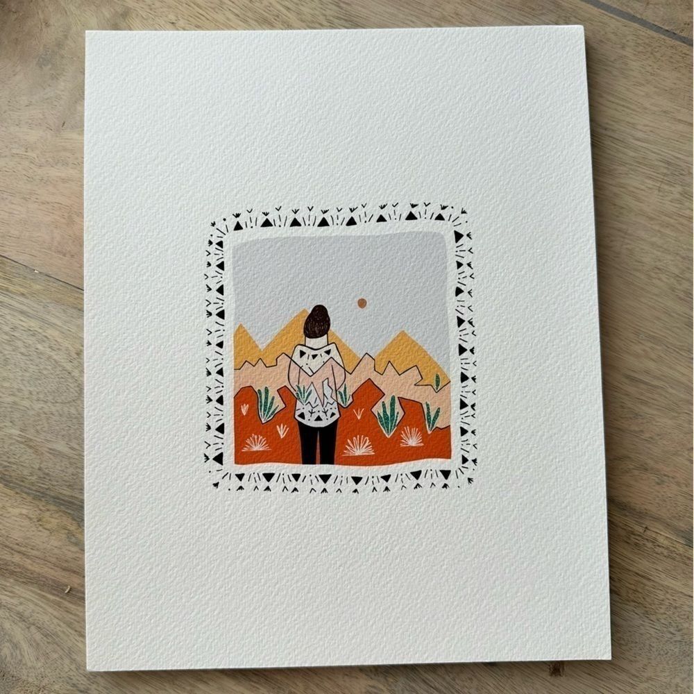 Mountain Girl Matted Print 8”x10”
